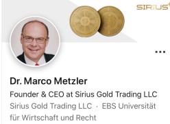 Sirius Gold Trading: Dr. Marco Metzler analysiert globale Wirtschaftstrends